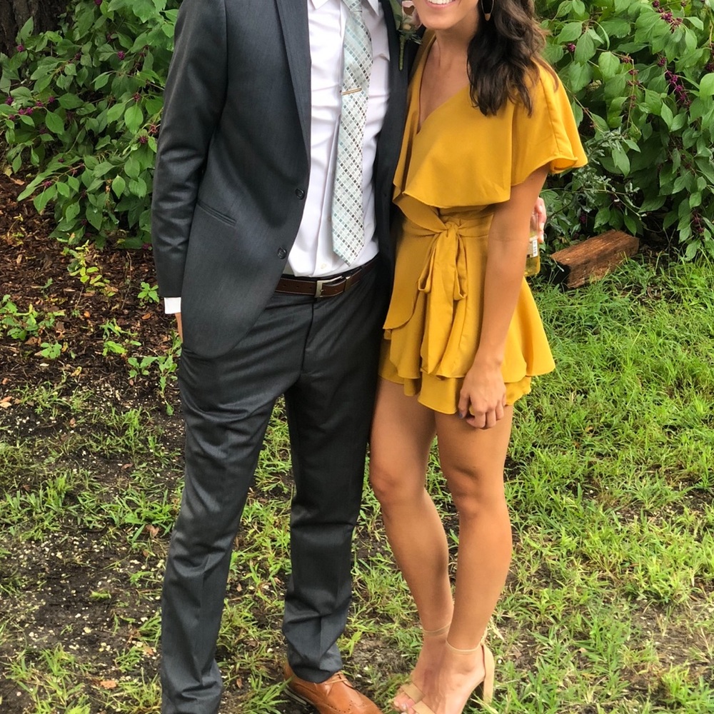 Yellow Romper Dress